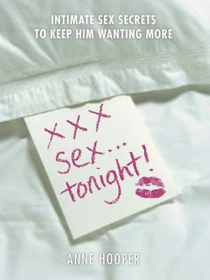 cover image of XXX Sex...Tonight